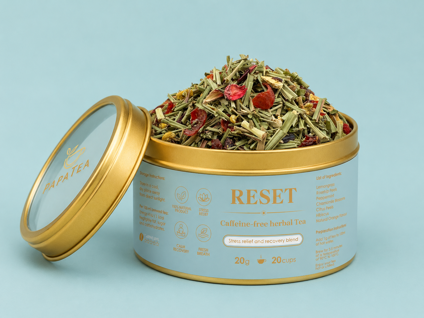 Reset – Caffeine-Free Herbal Tea