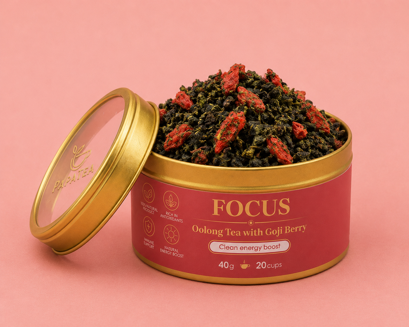 Focus – Goji Berry Oolong Loose Leaf Tea