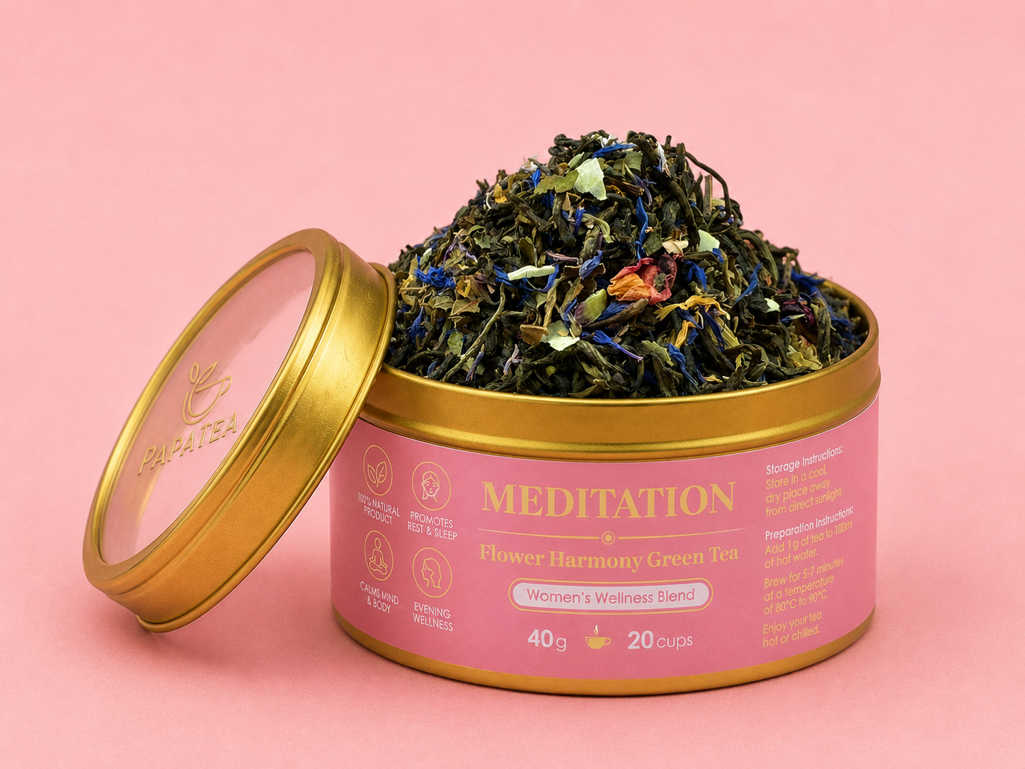 Meditation – Flower Harmony Green Loose Leaf Tea