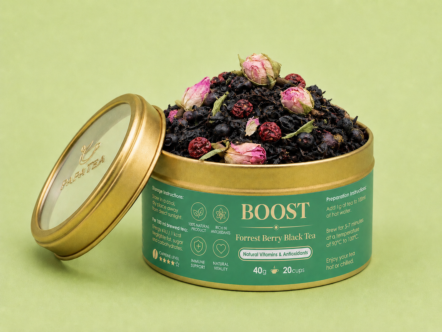 Boost – Forest Berry Black Loose Leaf Tea
